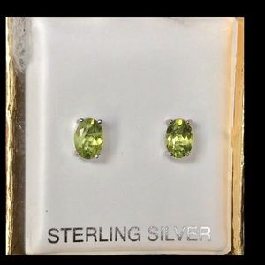 Solid .925 Sterling Silver Genuine Peridot